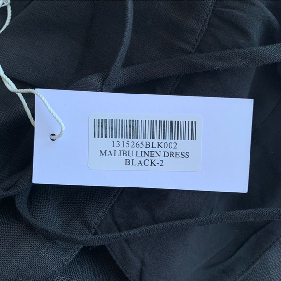 NWT Reformation Malibu Linen Bustier Open Tie Back Slit Maxi Dress - Picture 12 of 15